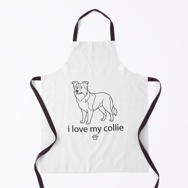 Item preview, I Love My Collie Minimalist Line Art - Cute Border Collie Dog designed and sold by 88 Design.