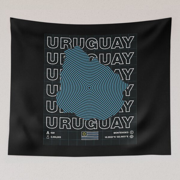 Item preview, Uruguay Minimal Map designed and sold by Atlas-Array.