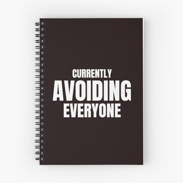Item preview, Currently Avoiding Everyone – Funny Introvert Social Battery Quote designed and sold by ArtPer-design.