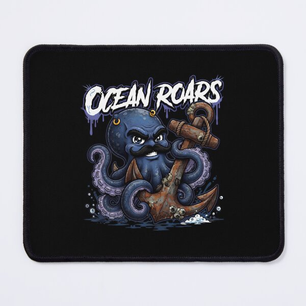 Item preview, Ocean Roars Octopus Anchor Nautical Art designed and sold by TshirtsOnline-.