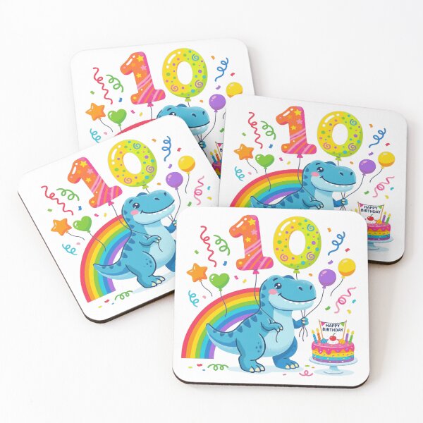 Item preview, Ten saurus T-rex 10th birthday dino lover designed and sold by Tronstell.