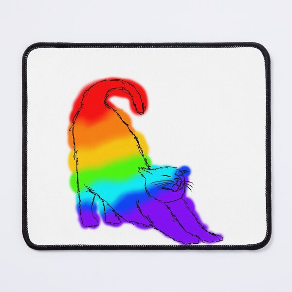 Item preview, Gay Flag Cat designed and sold by Rose2358.
