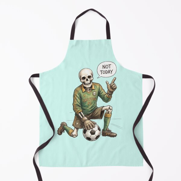 Item preview, Funny Skeleton Goalkeeper Soccer Not Today Football Gift designed and sold by BreezifyDesignStudio.