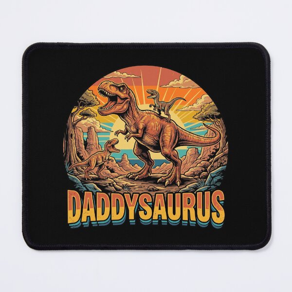 Item preview, Retro Daddysaurus Vintage T-Rex Dinosaur Father And Kids designed and sold by Vermanartist.