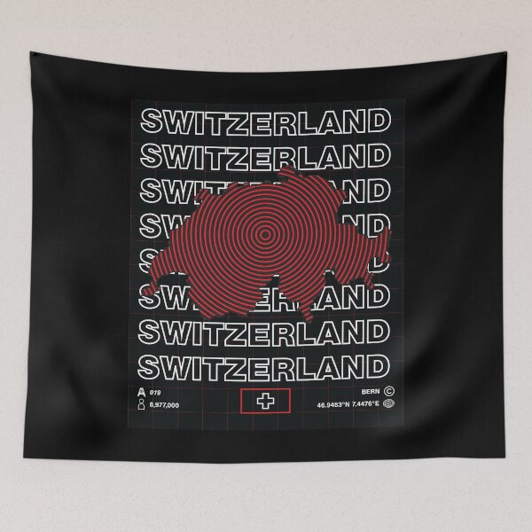 Item preview, Switzerland Minimal Map designed and sold by Atlas-Array.