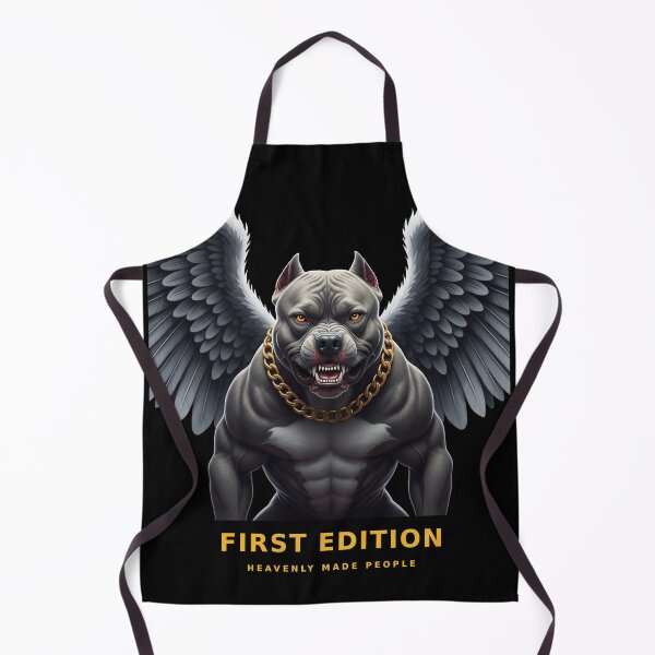 Item preview, Winged Pit bull Angel Gold Chain Warrior designed and sold by HMP-Clothing.