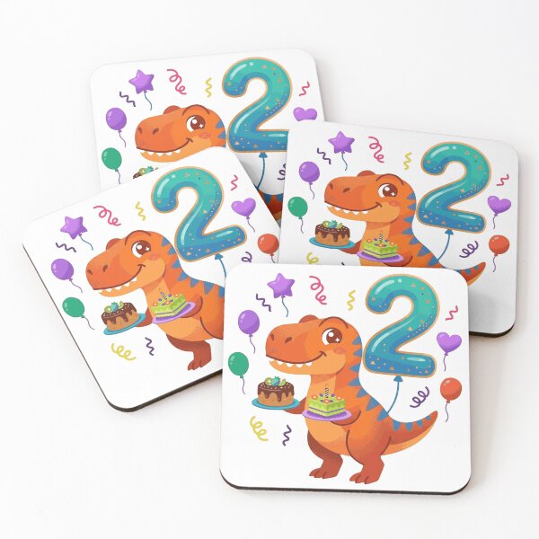 Item preview, Two Saurus Orange T-rex 2nd Birthday Boy/Girl Gift Toddler Dino Lover designed and sold by Tronstell.