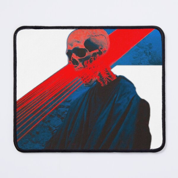 Item preview, Cyberpunk Gothic Skull Abstract Red Stripe designed and sold by Sins Shop.