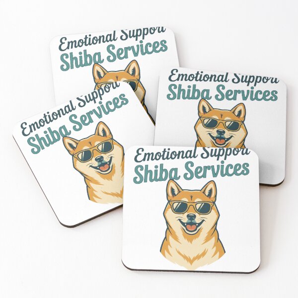 Item preview, Emotional Support Shiba Services Vintage Retro Travel Poster | Funny Shiba Inu Dog Design designed and sold by urbinet.