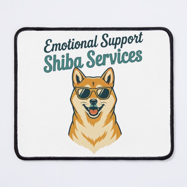 Item preview, Emotional Support Shiba Services Vintage Retro Travel Poster | Funny Shiba Inu Dog Design designed and sold by urbinet.