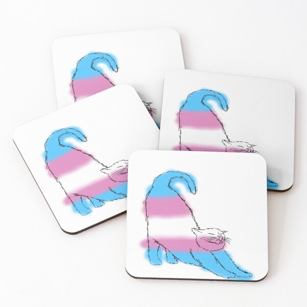 Item preview, Trans flag cat designed and sold by Rose2358.