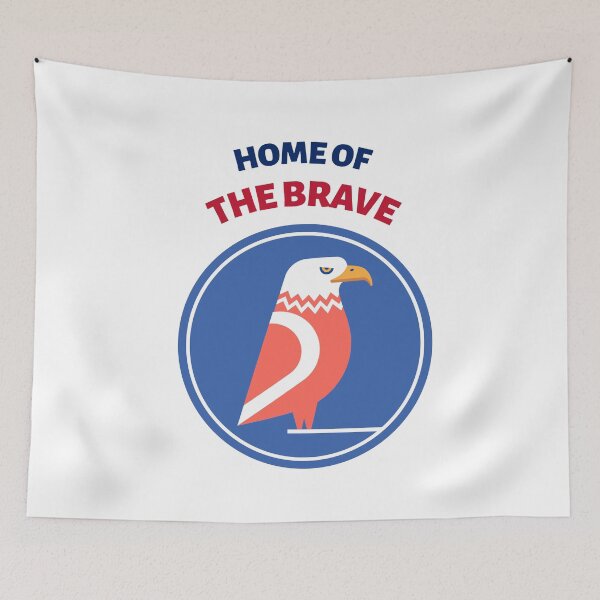 Item preview, HOME OF THE BRAVE designed and sold by SudeeshArt.