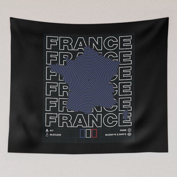 Item preview, France Minimal Map designed and sold by Atlas-Array.