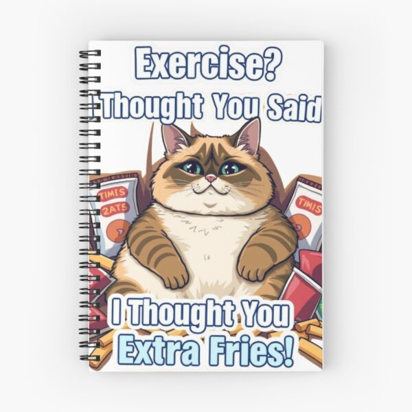 Item preview, Exercise? I Thought You Said Extra Fries! – Zazu Cat Meme designed and sold by MystiColo.