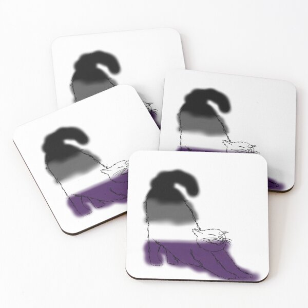 Item preview, Asexual flag cat designed and sold by Rose2358.