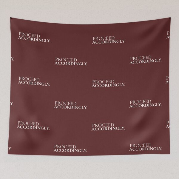 Item preview, Proceed Accordingly. Minimalist Attitude Statement Typography Design designed and sold by Anyshca.