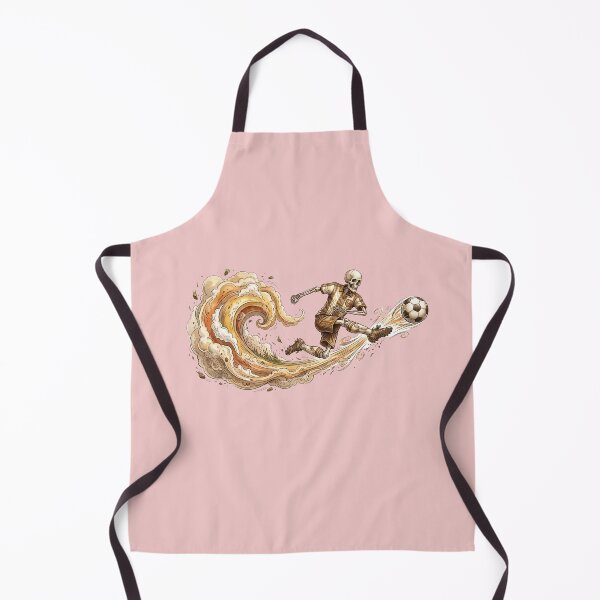 Item preview, Vintage Watercolor Skeleton Soccer Player Wave Kick Art designed and sold by BreezifyDesignStudio.