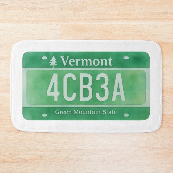 Item preview, Noah Kahan Vermont License Plate 4CB3A Watercolor designed and sold by secondcityshore.