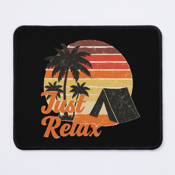 Item preview, Retro Just Relax Camping Vibe designed and sold by Khadigadesings.