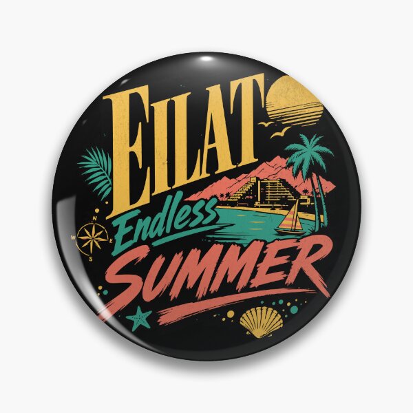 Item preview, Eilat, Israel - Endless Summer - Retro 90s Travel designed and sold by Amber Dove Studio.