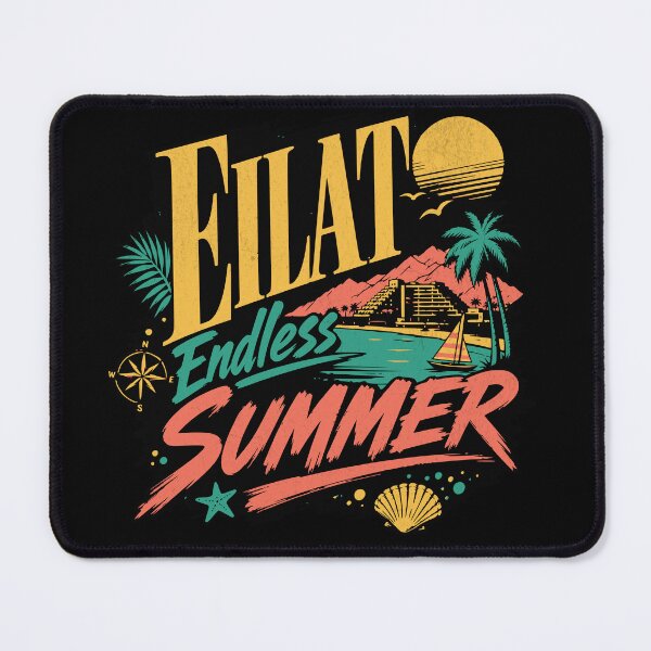 Item preview, Eilat, Israel - Endless Summer - Retro 90s Travel designed and sold by Amber Dove Studio.