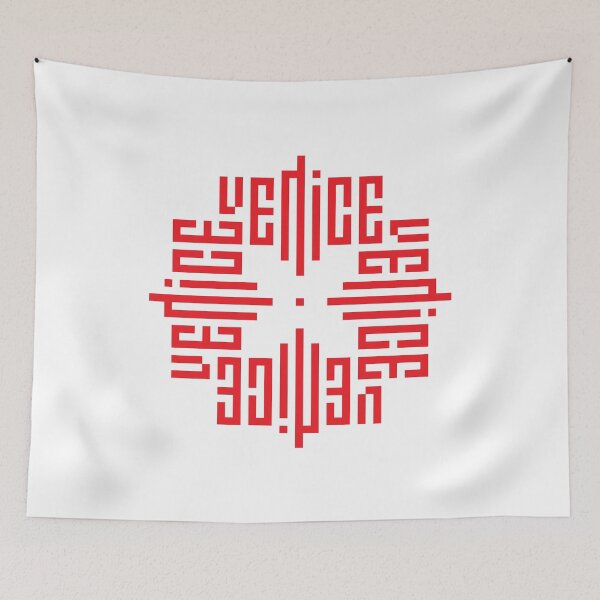 Item preview, VENICE | Red  | Modern Geometric Kufi Calligraphy | From Name to Art   designed and sold by FOR YOUR NAME.