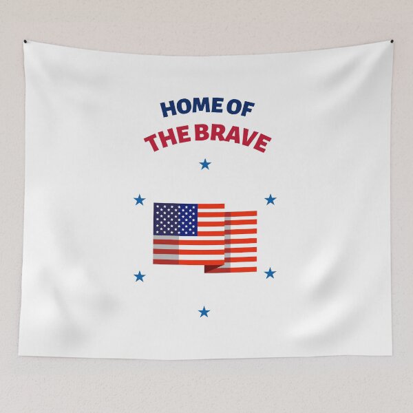 Item preview, HOME OF THE BRAVE designed and sold by SudeeshArt.