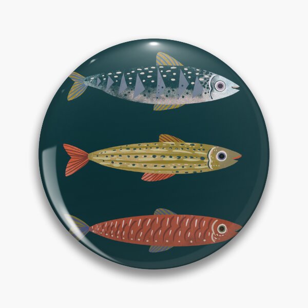 Item preview, Mid Century Swedish Fish Dark designed and sold by lauragraves.