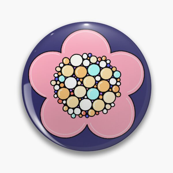 Item preview, Cute Pink Flower with Colorful Bubble Center designed and sold by ubborn.