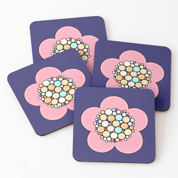 Item preview, Cute Pink Flower with Colorful Bubble Center designed and sold by ubborn.