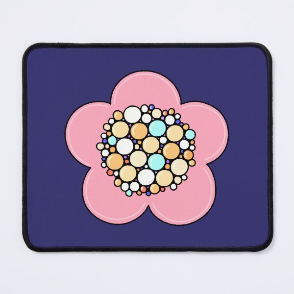 Item preview, Cute Pink Flower with Colorful Bubble Center designed and sold by ubborn.