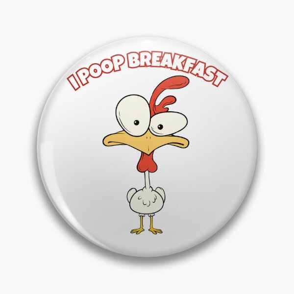 Item preview, I POOP BREAKFAST Eggs Humor  Funny Crazy Chicken Egg designed and sold by Space Ghettos.