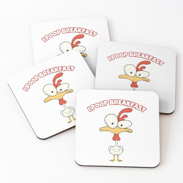Item preview, I POOP BREAKFAST Eggs Humor  Funny Crazy Chicken Egg designed and sold by Space Ghettos.