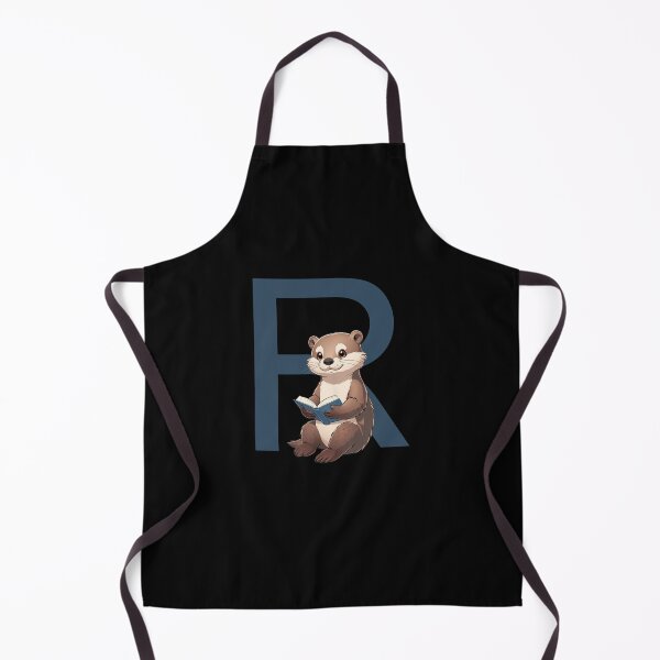 Item preview, Otter Reading Book Letter R designed and sold by Timowo Studio | Fine Line Wildlife Art & Modern Nature Graphics.