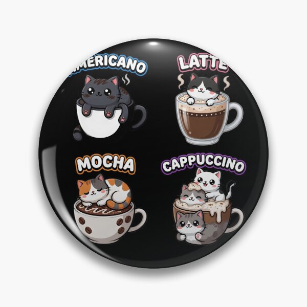 Item preview, Cute Coffee Cats Americano Latte Mocha Cappuccino designed and sold by TshirtsOnline-.