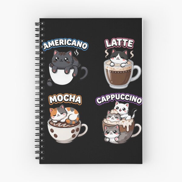 Item preview, Cute Coffee Cats Americano Latte Mocha Cappuccino designed and sold by TshirtsOnline-.