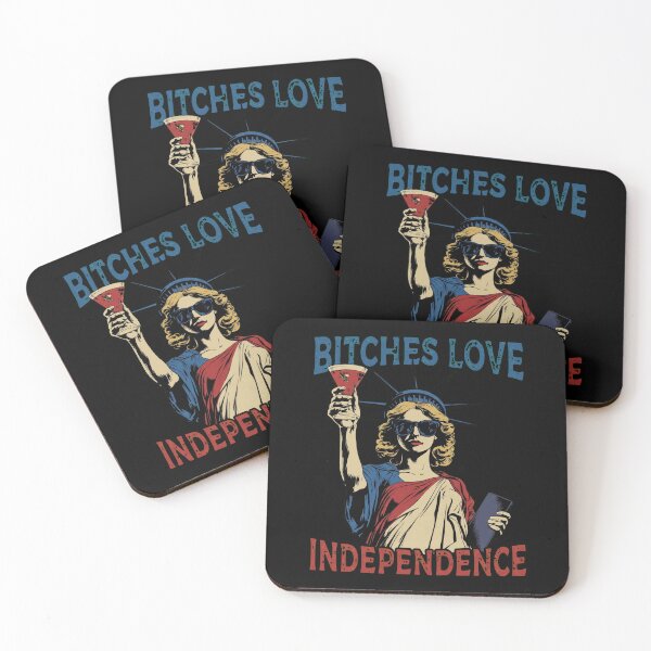 Item preview, Bitches Love Independence Retro Statue Of Liberty 4th Of July designed and sold by Vermanartist.