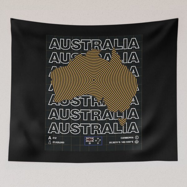 Item preview, Australia Minimal Map designed and sold by Atlas-Array.