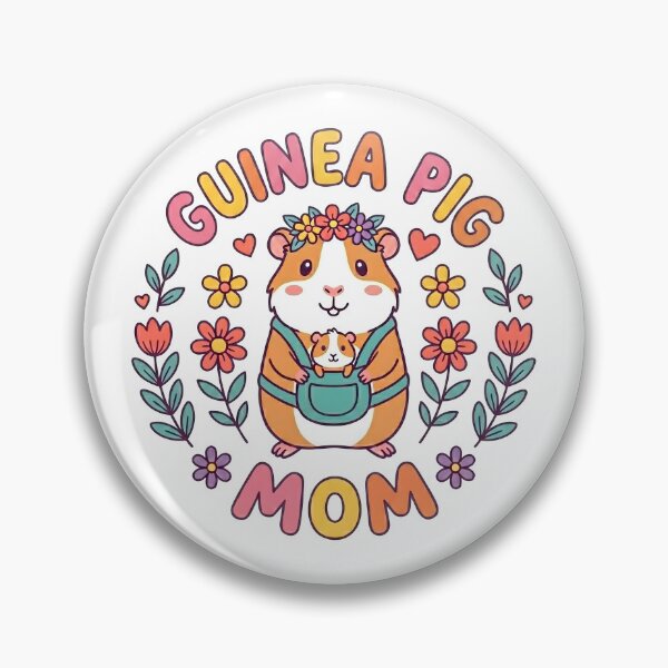 Item preview, Cute Guinea Pig Mom Floral Cavy Pet Owner designed and sold by Leonardo Palumbo.