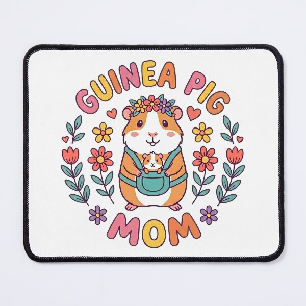 Item preview, Cute Guinea Pig Mom Floral Cavy Pet Owner designed and sold by Leonardo Palumbo.