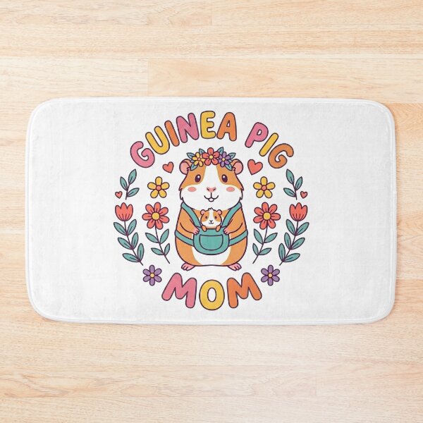 Item preview, Cute Guinea Pig Mom Floral Cavy Pet Owner designed and sold by Leonardo Palumbo.