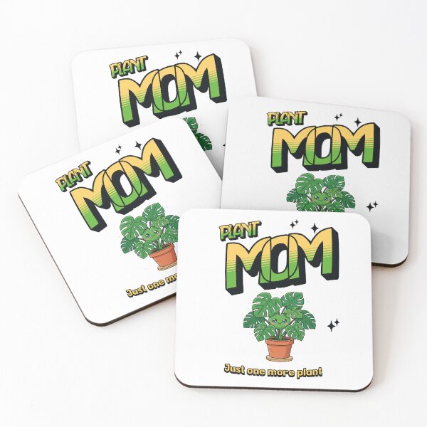 Item preview, Plant Mom — Just One More Plant — Kawaii Monstera for plant lovers designed and sold by BoosterShop.