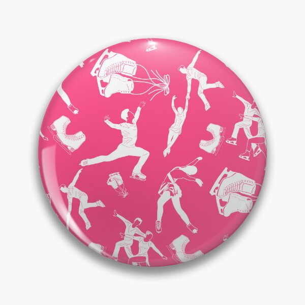 Item preview,  Figure Skaters Retro Pop Collection in Vibrant Pink designed and sold by PD-Skating.