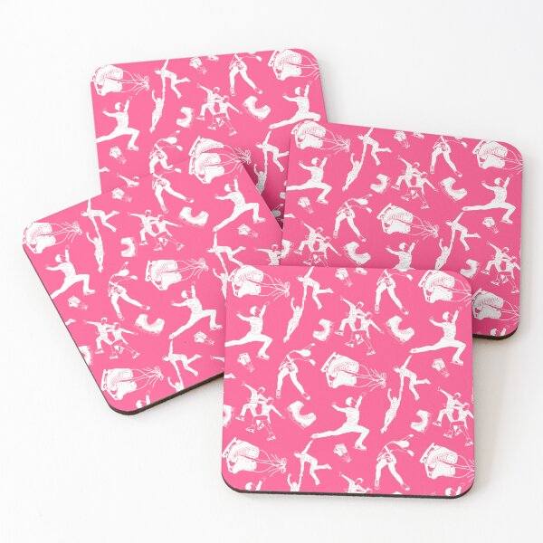 Item preview,  Figure Skaters Retro Pop Collection in Vibrant Pink designed and sold by Purposely Designed.