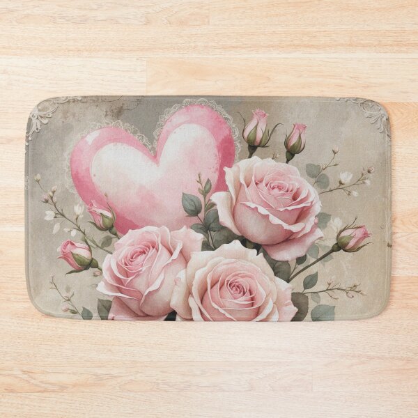 Item preview, Soft pink roses floral bouquet vintage style designed and sold by olenapetol.
