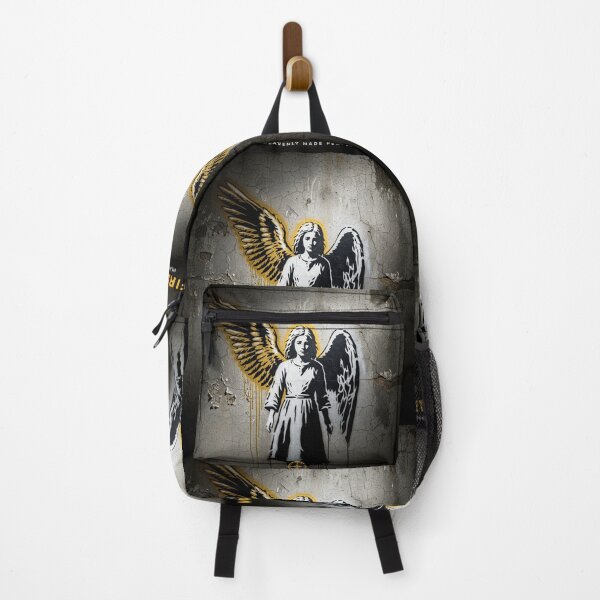 Item preview, Guardian Angel Graffiti Stencil Street Art designed and sold by HMP-Clothing.