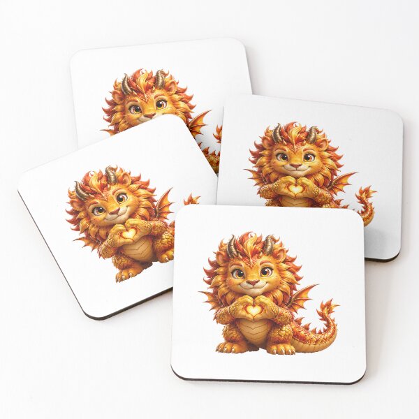 Item preview, Solarheart the Leo Dragon: Flame of Joy designed and sold by BlissBlvdShop.