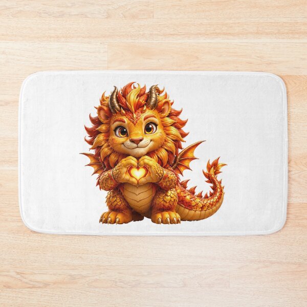 Item preview, Solarheart the Leo Dragon: Flame of Joy designed and sold by BlissBlvdShop.