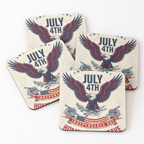 Item preview, Land of the Free Home of the Brave July 4th designed and sold by MiloszLitwin.