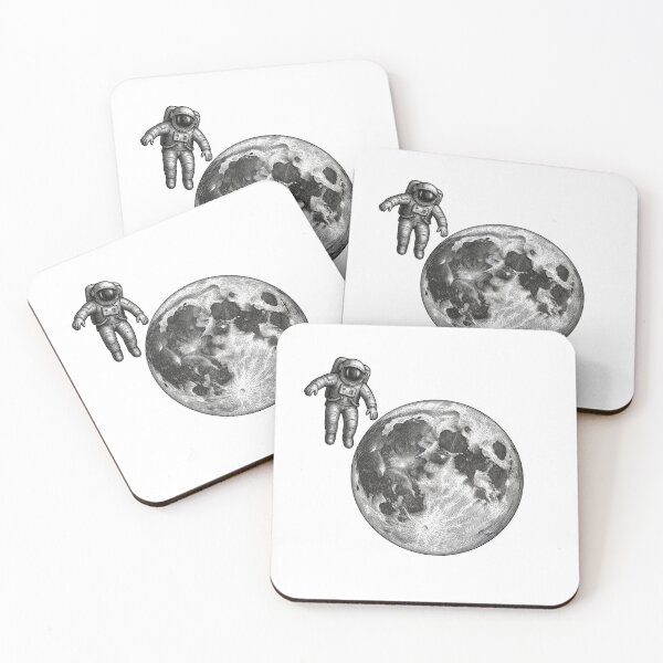 Artikelvorschau, Astronauten- und Mondillustration – inspiriert von Noah Kahan entworfen und verkauft von secondcityshore.